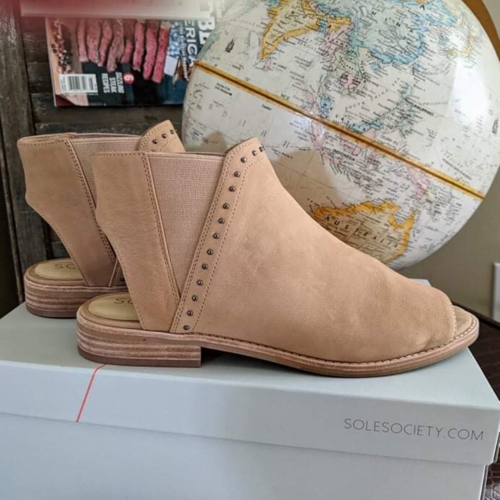 Sole Society Open Toe Bootie